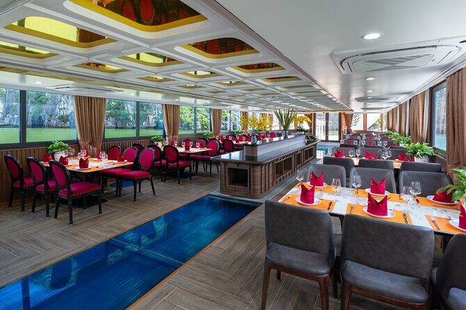 Lan Ha Bay Full-Day Tour from Hanoi, Hai Phong - Serenity Cruises - Food and onboard rhythm: lunch on the cruise, bar drinks extra