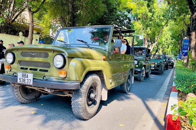 Led By Women Hanoi Jeep Food Tours - A vintage Hanoi jeep that makes street food easier