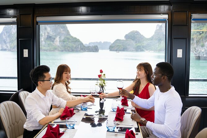 Luxury 1 Day Halong Bay 8 hours 5*Cruise Limousine Kayak Relax - Titop Island viewpoint: your best chance for big panorama photos