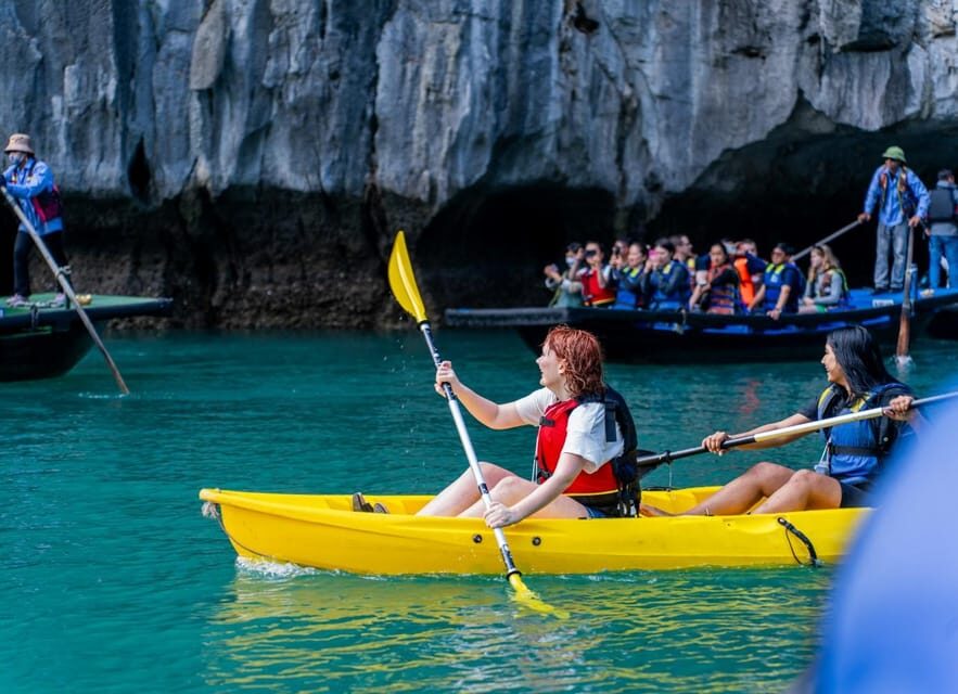 Luxury Ha Long Symphony Day Cruise With Lunch, Cave & Island - Ti Top Island: swim time or a climb for the view