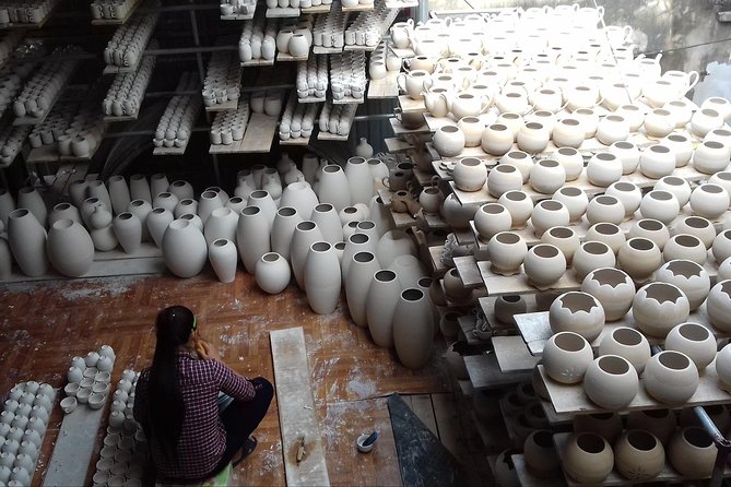 Mix Bat Trang Ceramic Village And Real Hanoi Scooter Tour - Bat Trang Ceramic Village: lunch, walking time, and the craft atmosphere
