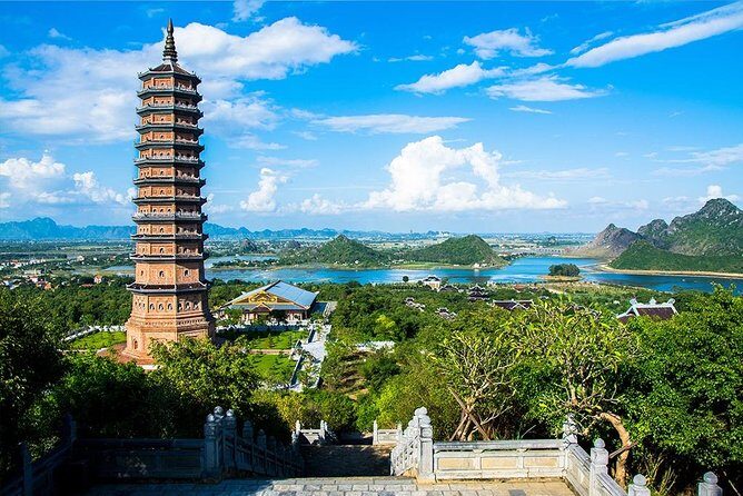 Ninh Binh - Bai Dinh - Trang An - Mua Cave Day Trip: Walking, Hiking, Boat trip - Bai Dinh Pagoda: records, scale, and respectful time