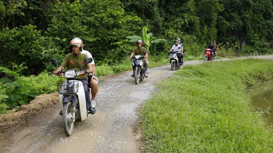 Ninh Binh : Countryside Tour by Motorcycle - Buffalow Riding - Buffalo Cave at midday: cooking, ducks, buffalo riding, and a stream dip