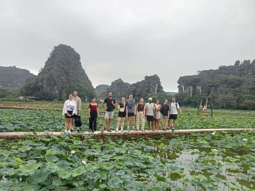 Ninh Binh Day Tour Pick up Hotel/Homestay in Ninh Binh - Trang An Eco-Tourism boat ride: limestone cliffs and caves