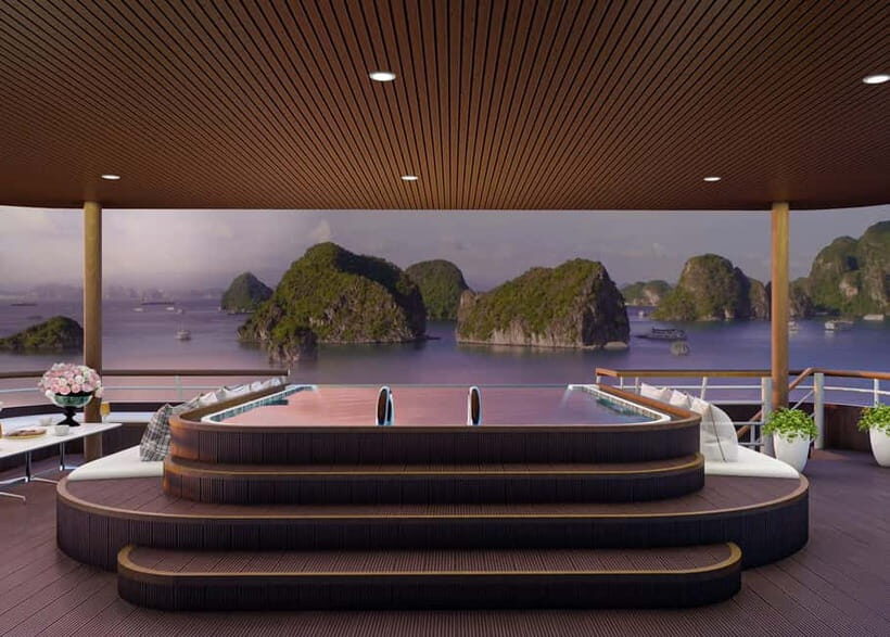 Ninh Binh: Lan Ha, Halong bay luxury cruises with balcony - How the day starts: pick-up from Tam Coc/Trang An to Beo Harbour