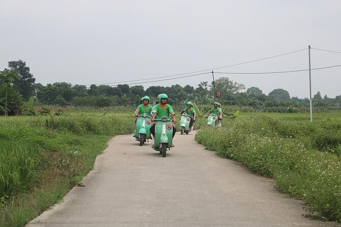 Ninh Binh Vespa Start from Hanoi + Boat + Villages +Rice Paddies - Lunch by the Countryside: Set Menu Local Food, With Room for Veggie Needs