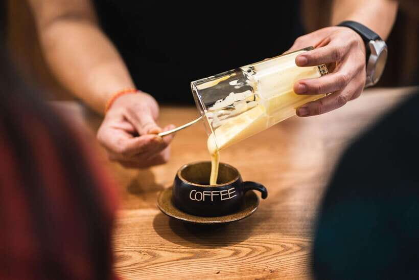 NYNA Coffee Culture- Egg Coffee/Salted Coffee/Coconut Coffee - The actual tasting: welcome drink plus your own three cups