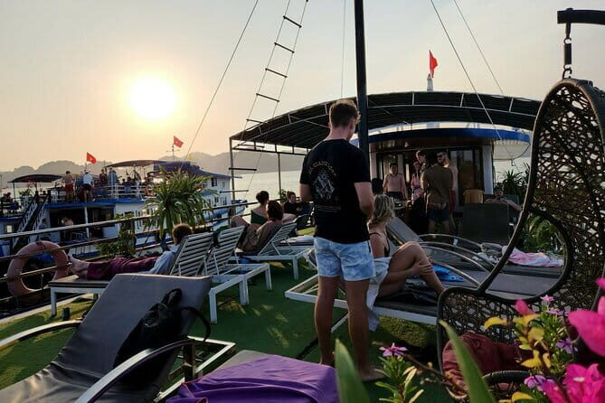One Day Boat Tour from Cat Ba Island to Lan Ha Bay & Ha Long Bay - Lan Ha Bay Return With Sunset Party Energy