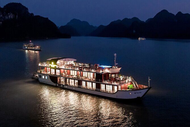 Orchid Premium Cruises Halong Bay 2Days/1Night With 5 Star - Day 1 on the Water: Check-In Calm, Then Lunch and Bay Time