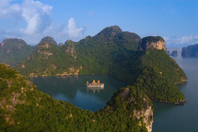 Peony Cruise 5* Lan Hạ Bay 2 days 1 night with 2 ways transfer - Day 2: Tai Chi at 6:00, breakfast on the move, and Cat Ba Island