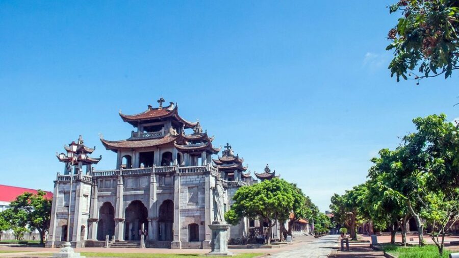 Private Car/Bus Renting Hanoi - Ninh Binh - Halong - Sapa... - Phat Diem cathedral: stone-and-wood architecture from 1891