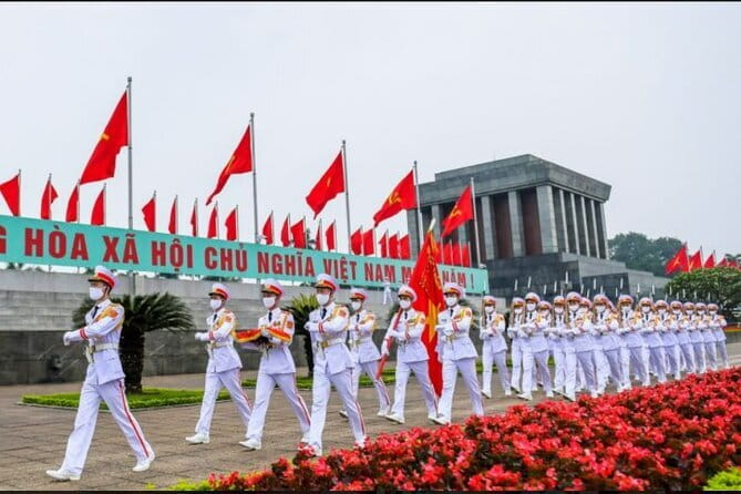 Private Early Morning Tour in Hanoi City - Ba Dinh Square flag salute: national pride, early morning