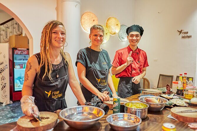 Rose Kitchen Hanoi: Market, Cooking & Culture Tour + Free PickUp - Drinks, fruit wine, and the small details that make it feel complete