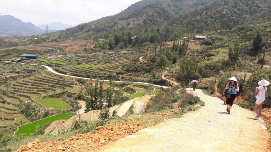 Sapa beautiful rice field, village - Easy walking kid,senior - Lunch in a valley: when food comes with a view