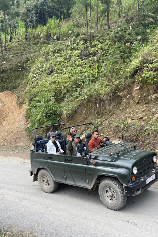 Sapa Open Air Jeep Half Days Off the Beaten Track, Backroad - From Notre Dame Cathedral to Muong Hoa Valley by open-air jeep