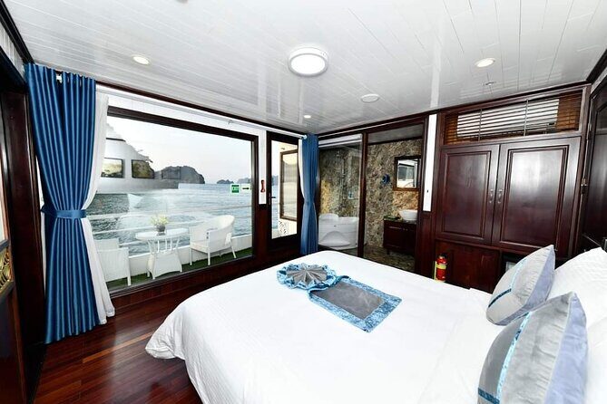 Sapphire Cruise 3 Days Tour into Halong Bay (2 Nights on Boat ) - Food on board: multi-course meals, fresh seafood, and real comfort