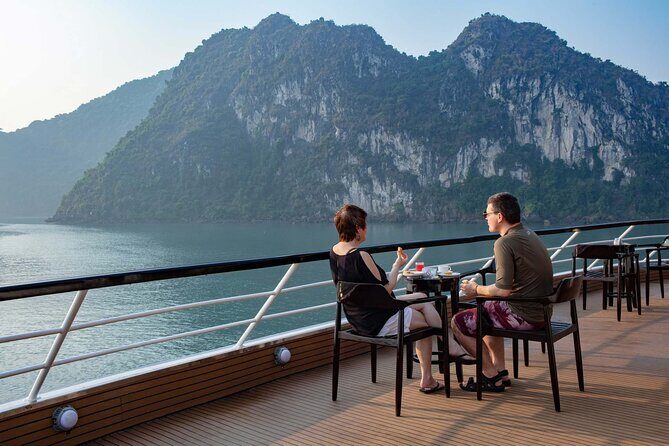 Scarlet Pearl Cruise - The Pearl of Halong Wonder (2days/1night) - Lan Ha Bay on Day 2: yoga, sunrise views, and Dart & Bright Cave