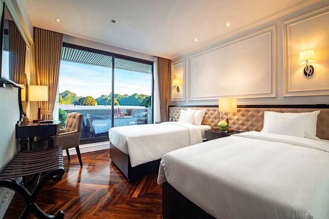 Stellar of The Seas Best Top Vip Cruise Ha Long Bay 2 Day 1 Night - Day 2 starts early: tai chi, breakfast, and Dark & Bright Cave