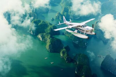 Transfer from Hanoi to Halong by Seaplane with scenic tour - Landing at Tuan Chau Marina: the water-air thrill