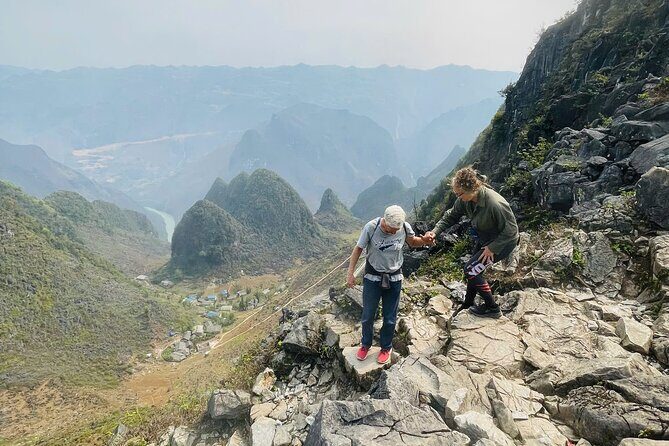 Trekking the White Cliff Ma Pi Leng Pass Adventure - Walking past H’Mong cornfields: the route stays personal