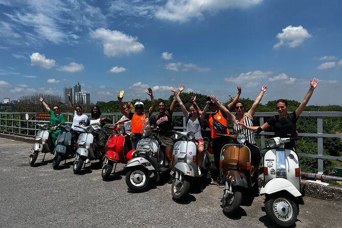 Vespa Tour HANOI BACK STREETS: FOOD+LOCAL LIFE+CULTURE & FUN - Duờng Tau (Train Street): timing, close quarters, and waiting for the train