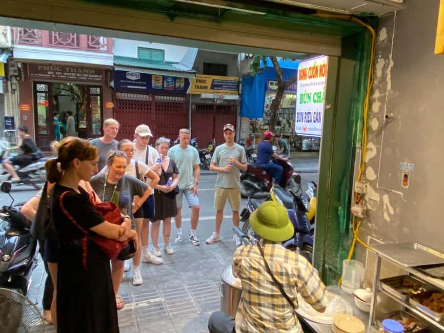 Visit Train Street Hear History &Eat Local Food Know Culture - Hanoi food tasting hour: pho, banh my, and kem xôi