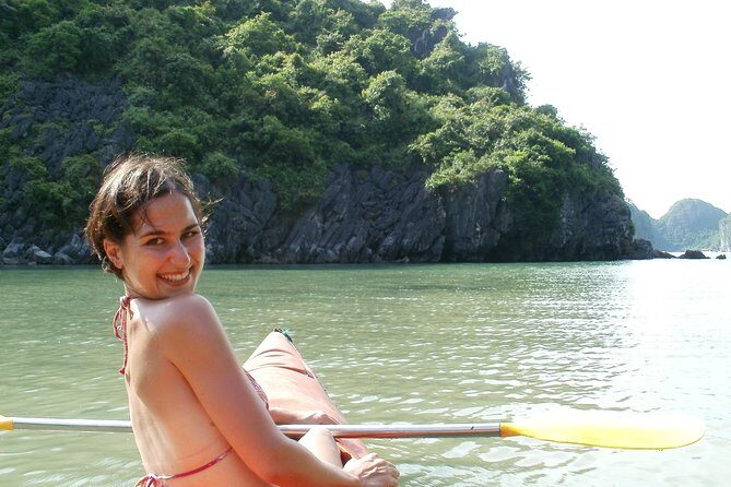 What a great combination, day cruise and night kayak with glowing biolumenescent - Day cruise route: how Lan Ha and Ha Long are shown in one long day